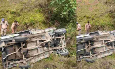 Uttarakhand news Today: Max Vehicle Carrying Jageshwar Devotees Falls Into ditch barechina Almora