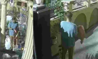 Haldwani: Middle-Aged Man Scales 8-Foot Wall, Steals Women’s Clothes From Courtyard; Incident Caught on CCTV
