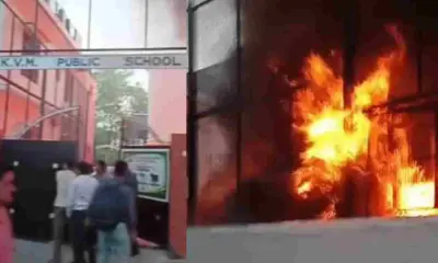 Uttarakhand news: Haldwani kvm School Fire school Building, Two Buses and Generator Destroyed