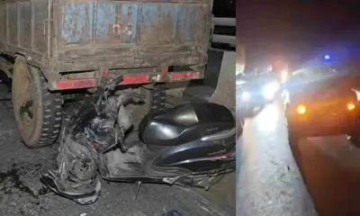 Haridwar accident news today: scooty tractor trolley accident grandparents and 5-year-old grandson died syamapur.