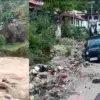 Chamoli breaking news today Rain Flash Flood Debris Buries Vehicles, Damages Homes and Shops in Narayanbagar