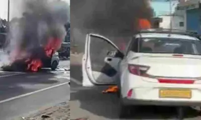 Uttarakhand breaking news: Car and Bike Collide in Nanakmatta, Car Catches Fire accident sitarganj