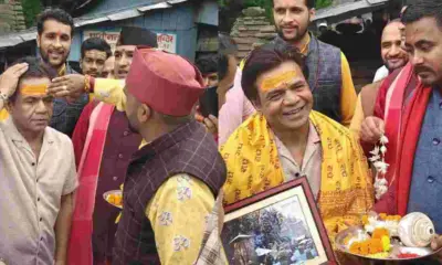 Uttarakhand news: Almora Rajpal Yadav Visit Jageshwar Dham and dol ashram with Hemant Pandey