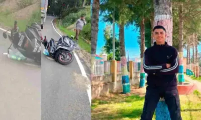 Champawat scooty accident today: 20 years old deepak Joshi died by tippar in ghatotkach mandir road