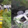 Nainital Accident News: Head-On Collision Between Car and Bullet Near Bhujiyaghat, Both Vehicles Plunge Into Gorge