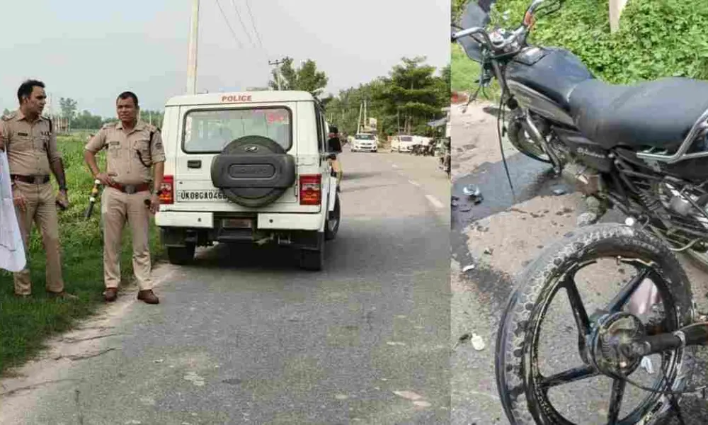 Uttarakhand news: haridwar accident news today 2 died bike Accident pathri road today police officer injured