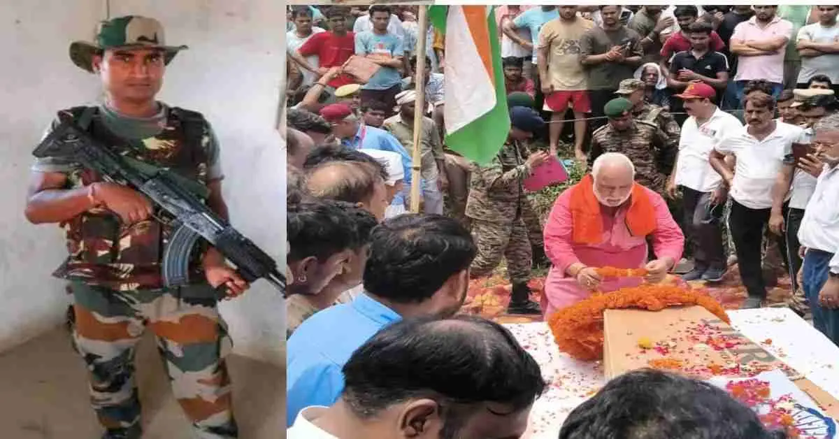 Indian Army news today: Kumaon Regiment soldier Janeshwar Prajapati of merath martyr in Shimla Himachal Pradesh.