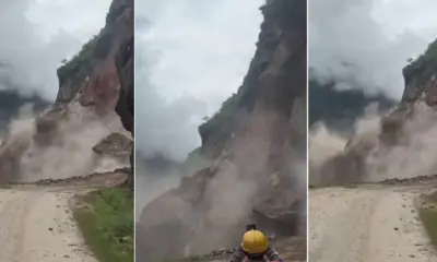 Pithoragarh landslide today: rain alert Dharchula Tanakpur tawaghat Road closed boulder fell uttarakhand