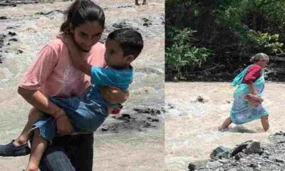 Dehradun News Today: Suryadhar puliya Jolly Grant has been washed away, Doiwala villagers life risk cross drain.