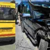 Haldwani School Van Accident: Nine Children Involved, One Hospitalized with Head Injury in Gaulapar area