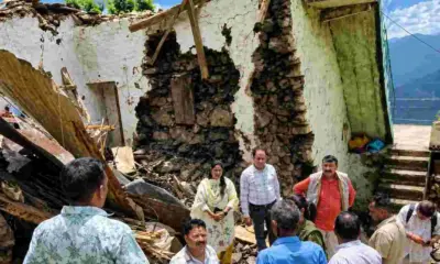 Uttarakhand Pithoragarh Rain News Residential House Collapses After Heavy Rain, One Bull Dies