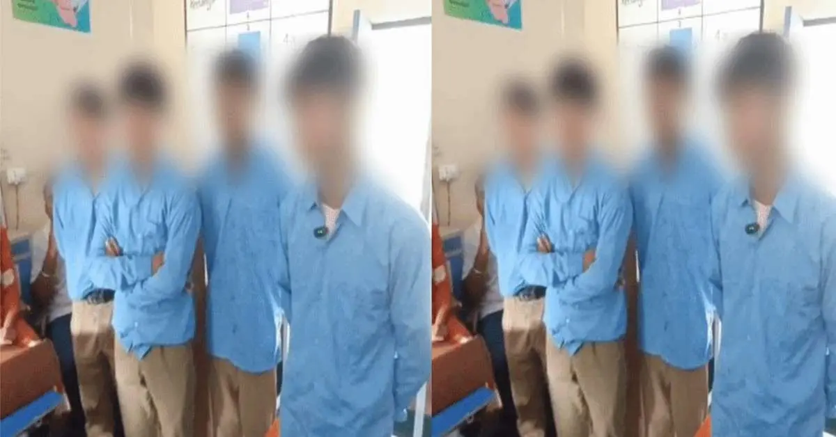 Almora news today: A teacher GIC Bangidhar school in sult Almora cut hair of 5 students tore uniforms with a blade.
