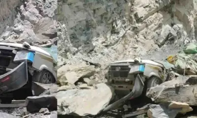 Himachal landslide accident today: 13 died due to Boulders fell on a car taxi in Lahaul-Spiti road Himachal Pradesh news