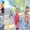 Haridwar news today: Asha reached Haridwar on foot, with her differently-abled husband carried on her back.