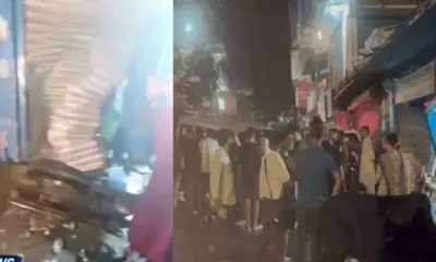 Chamoli accident news today: A Sumo vehicle plowed scooters and crashed into a shop joshimath road.