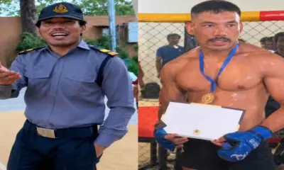Pithoragarh News Today: chinkhyali village gold medalist MMA fighter Virendra vikky tomkyal security guard.